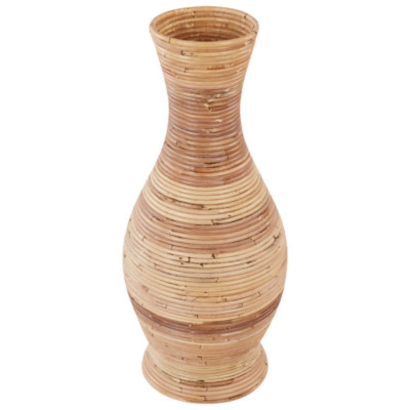 Image of Beliani Decorative Vase Trinisa Rattan 70 Cm Natural