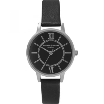 Image of Wonderland Black & Silver Watch