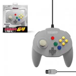 image of Retro-Bit Classic Grey 64-Bit Controller (USB)