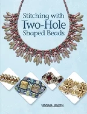Image of stitching with two hole shaped beads