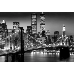 Image of New York Manhattan Black Poster