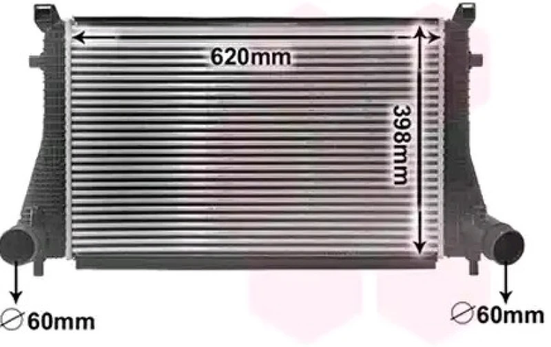 Image of VAN WEZEL 58014702 Intercooler Intercooler,charger (468)