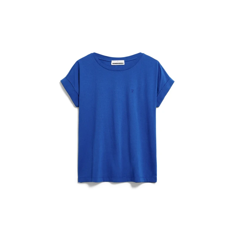 Image of ARMEDANGELS Womens T-Shirt ARMEDANGELS Idaara Bleu Female L