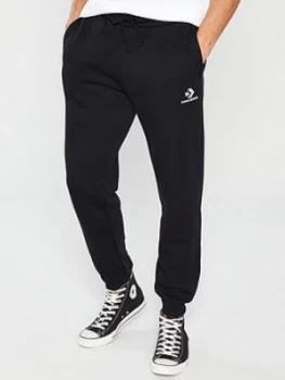 Image of Converse Star Chevron Embroidered Mens Pants, Black Size M Men