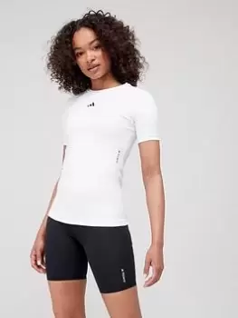 Image of adidas Tech Fit Train Tee - White/Black Size XL Women
