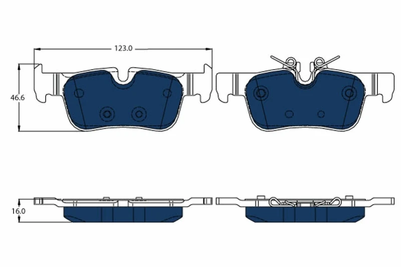 Image of Brake pad set TRW GDB2063BTE