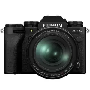 image of Fujifilm X-T5 Mirrorless Camera in Black with XF16-80mm F4 R OIS WR Lens