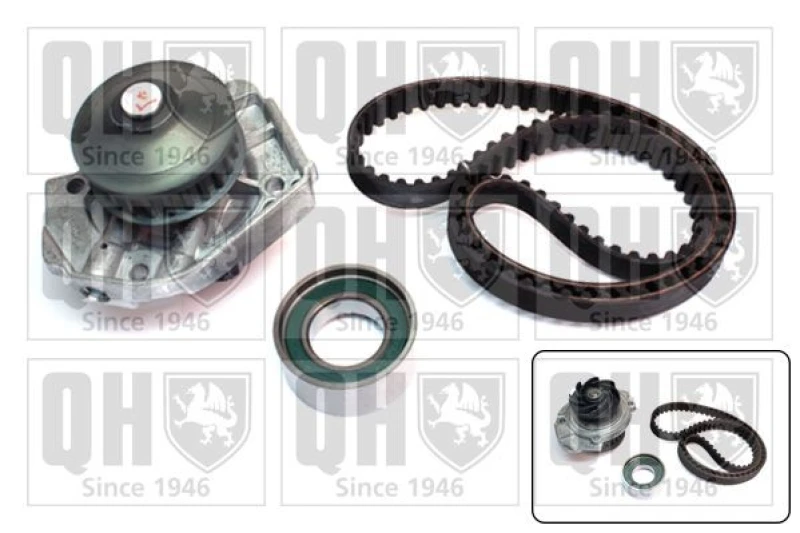 Image of QUINTON HAZELL Water pump and timing belt kit QUINTON HAZELL QBPK5880