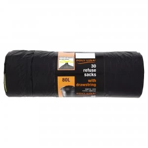 image of Polylina Large Bin Bags - Pack of 30