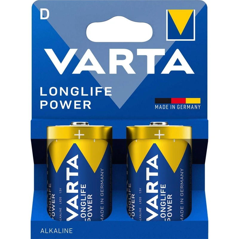 Image of Varta Varta VARTA Longlife Power D Blister 2 D battery Alkali-manganese 1.5 V 2 pc(s) 4920121422