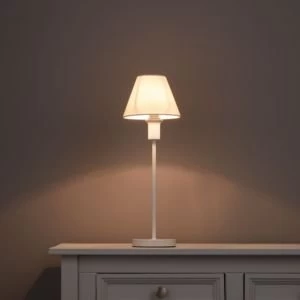 Image of Weave Cream Linen effect Candle Light shade D150mm