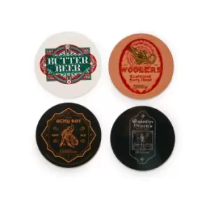 image of Decorsome x Fantastic Beasts Butter Beer Round Coaster Set