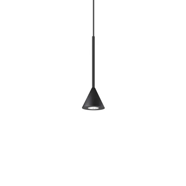 image of Archimede Integrated LED Cone Pendant Ceiling Light Black 250Lm 3000K