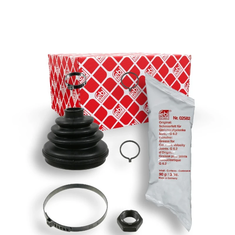 Image of FEBI BILSTEIN 08300 CV Boot Front Axle, Rubber Rubber Bellow,drive shaft (194)