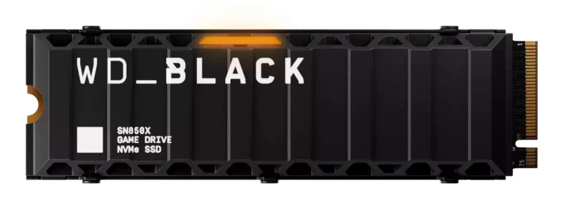 Image of Western Digital WD_BLACK SN850X 4TB M.2 Internal SSD with Heatsink, PS5 Ready WDS400T2XHE