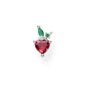 image of THOMAS SABO Silver Strawberry Single Ear Stud