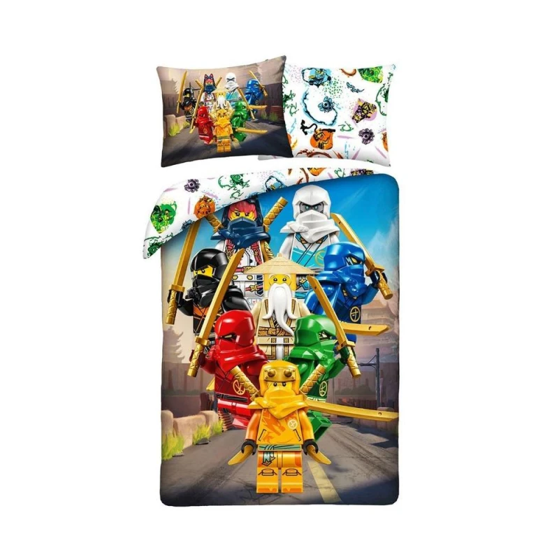 Image of Lego Crew Ninja Duvet Cover Set Size: Single Multicolor Unisex Single