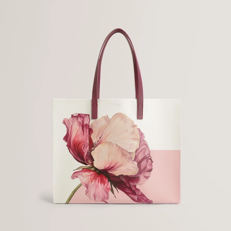 Image of Ted Baker Ted FloralXL IconBag Ld62 Ivory female One Size