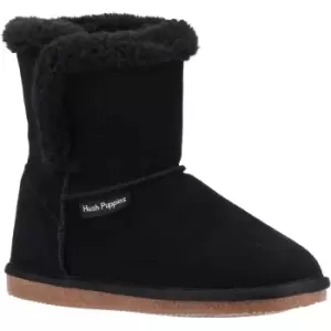 Image of Hush Puppies Womens Ashleigh Slip On Suede Slipper Bootie UK Size 4 (EU 37)
