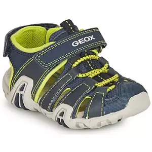 Image of Geox SANDAL KRAZE boys's Childrens Sandals in Blue - Sizes 7 toddler,7.5 toddler,9.5 toddler