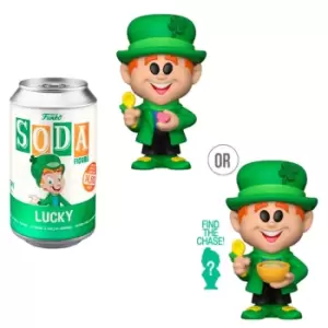 Image of General Mills Lucky Leprechaun Vinyl Soda With Collector Can