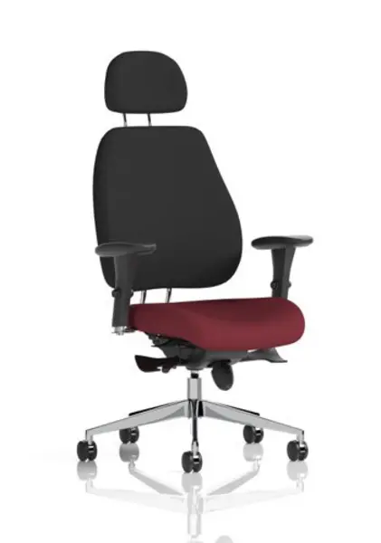 Image of Dynamic Office Solutions Napa Broad Arm 85cm Wide Armchair in Cristina Marrone Ultima Faux Leather NSS05659