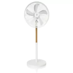 image of 16 Inch Nordic White Stand Fan - Swan