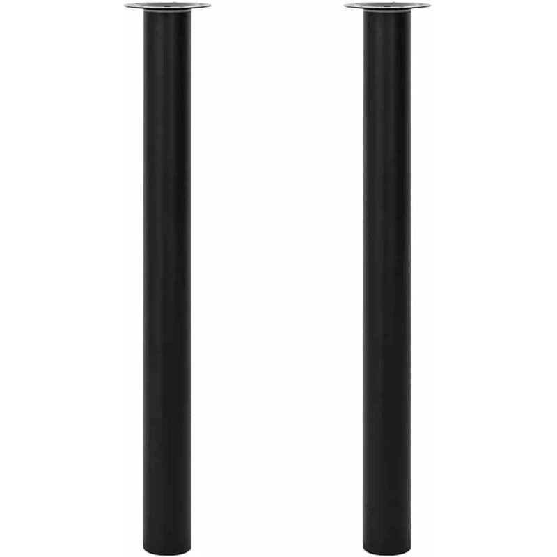 Image of VIDAXL 2 Telescopic Table Legs Black 710 mm-1100 mm Vidaxl 8718475946687