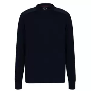 Image of Paul And Shark Marine Crew Sweatshirt - Blue