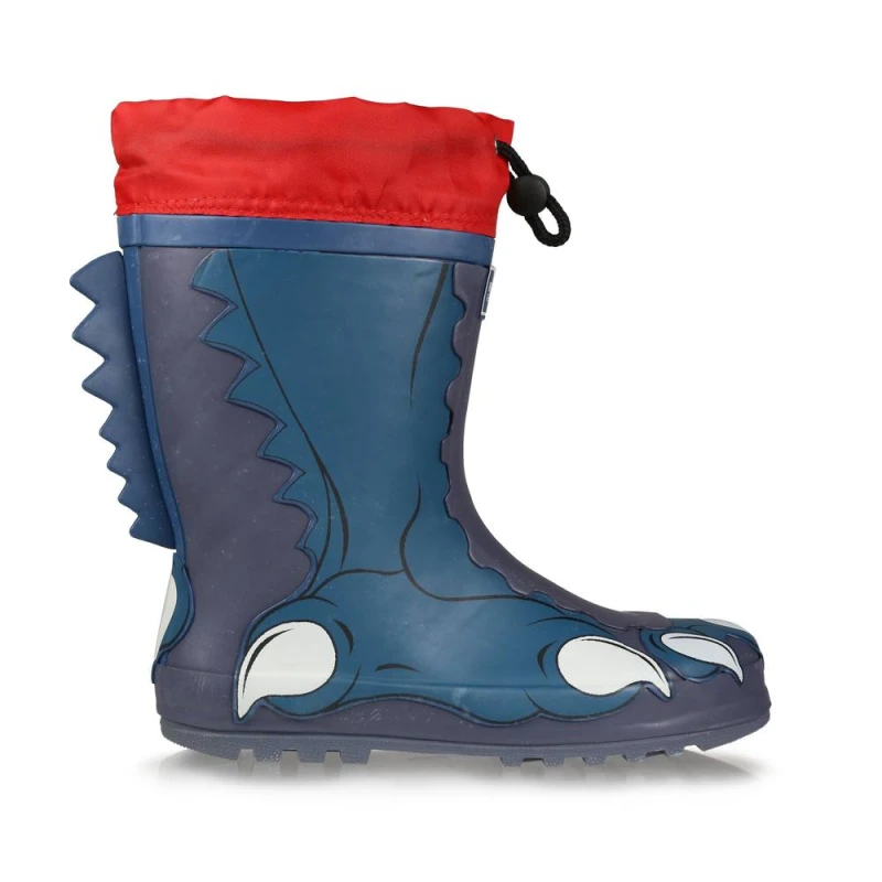 Image of Regatta Boys Mudplay Durable Stabilising Wellington Boots UK Size 3 (EU 36) Prussian/Blue RKF649-ZN1-3
