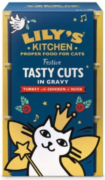 image of Lily's Kitchen Cat Wet Tasty Cuts Trio Pet Food 255g