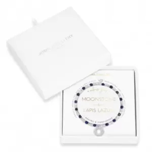 Image of Wellness Gems Lapis Lazuli And Moonstone Bracelet 4763
