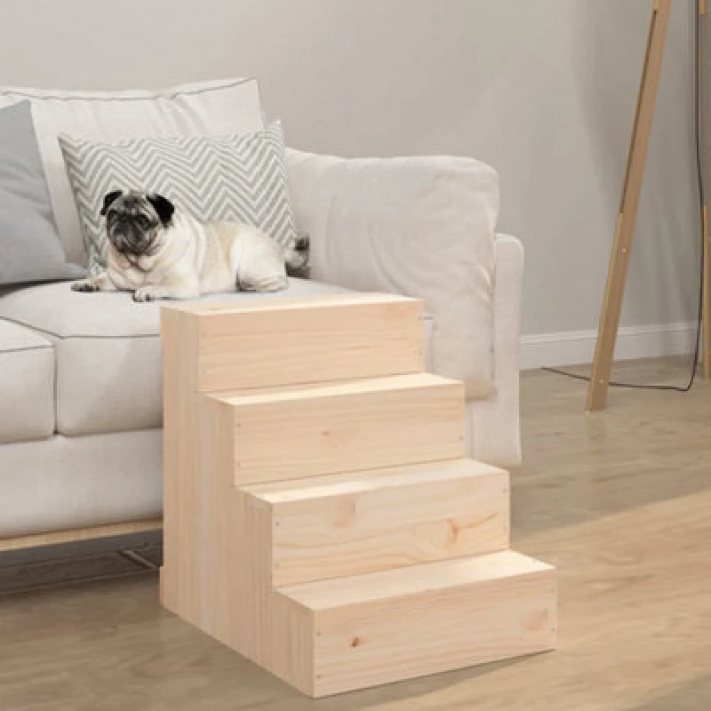 Image of VIDAXL Pet Stair 40x49x47cm Solid Wood Pine Vidaxl 8720845519582