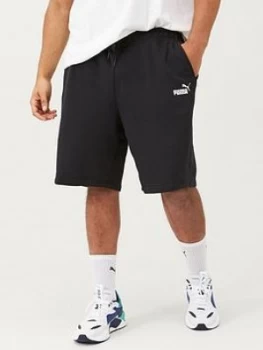 image of Puma Plus Size Mens Essentials Sweat Shorts - Black