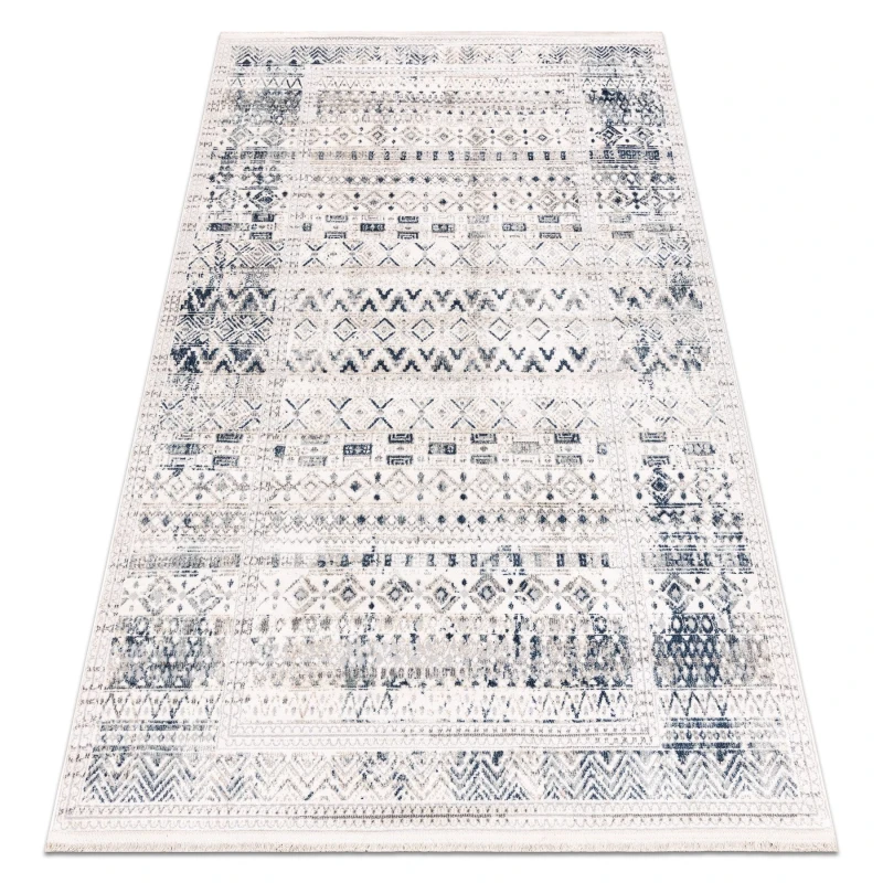 Image of RugsX Distin 0833A Navy Blue / Blue / White Modern Carpet - Boho, Vintage, F 160X230 Cm