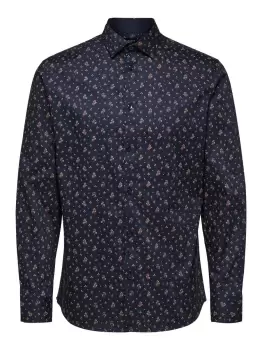 image of SELECTED Slim Fit - Shirt Men Blue