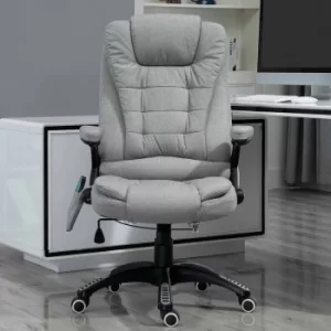 image of Albany Linen Executive Chair with Heating and Massage Function, Grey