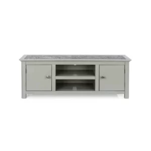 image of Perth 2 Door TV Cabinet, Grey