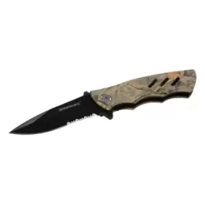 image of Silverline Folding Camouflage Pocket Knife - 195mm