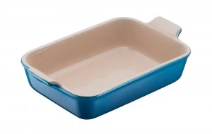 Image of Le Creuset Heritage Rectangular Dish 26cm Marseille Blue