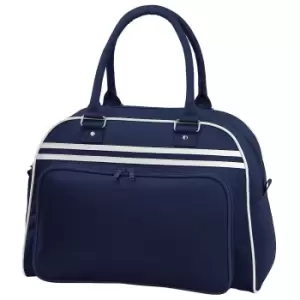 Bagbase Retro Bowling Bag (23 Litres) (One Size) (French Navy/White)