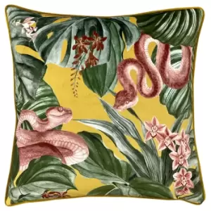 Image of Medinilla Tropical Cushion Mustard