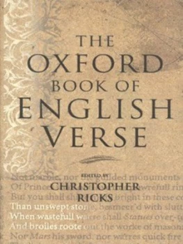 Image of The Oxford Book of English Verse by Christopher Ricks Hardback