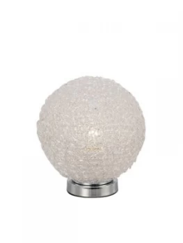 image of Table Lamp 20cm Round 1 x E27, Chrome