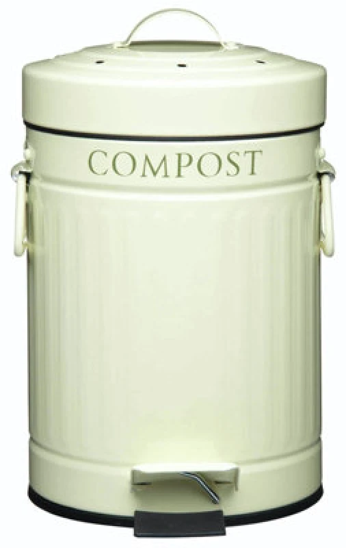 Image of Kitchencraft Compost Pedal Bin Cream