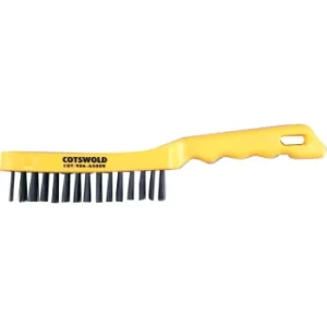 image of 5-Row Plastic Handle Wire Scratch Brush