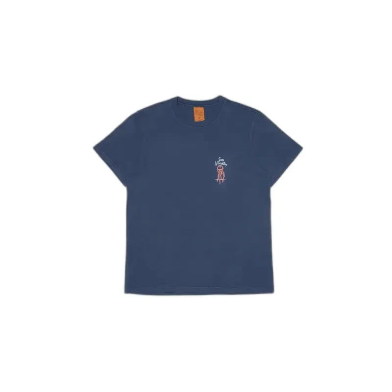 Image of Nudie Jeans T-Shirt Nudie Jeans Roy Sea Noodles Bleu Unisex M