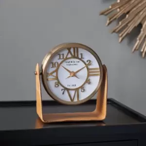 Image of Leather Mantel Clock Tab