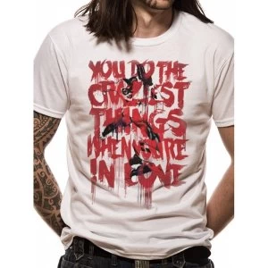 image of Dc Originals - Craziest Things Mens Small T-Shirt - White