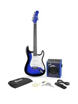 image of Rockjam Full Size Electric Guitar Super Kit Rjeg06 Blue Burst